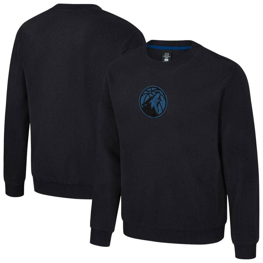 Minnesota Timberwolves Stadium Essentials Unisex Club Level Chenille Sweatshirt - Black for sale