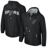 San Antonio Spurs Stadium Essentials Unisex Compete Quarter-Zip Hoodie Jacket - Black sale