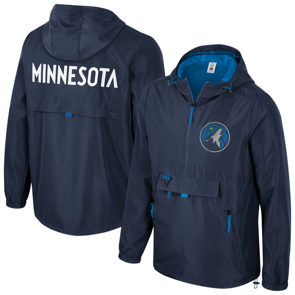 Minnesota Timberwolves Stadium Essentials Unisex Compete Quarter-Zip Hoodie Jacket - Navy outlet