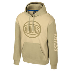 New York Knicks Stadium Essentials Unisex Rafters Burst Hoodie - Khaki cheap