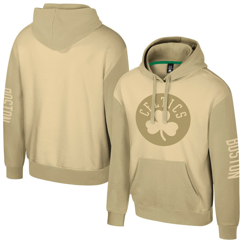 Boston Celtics Stadium Essentials Unisex Rafters Burst Hoodie - Khaki cheap