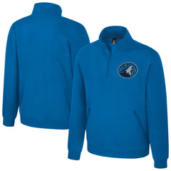 Minnesota Timberwolves Stadium Essentials Unisex Varsity Trainer Quarter-Zip Pullover - Blue sale