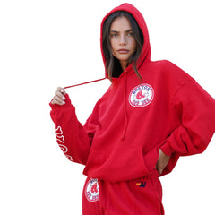 Boston Red Sox Aviator Nation x MLB Unisex Tri-Blend Pullover Hoodie - Red
