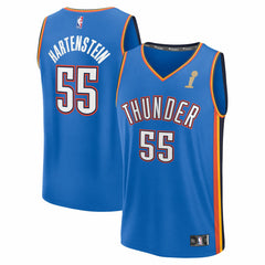 Isaiah Hartenstein Oklahoma City Thunder 2025 NBA Finals Champions Fast Break Replica Player Jersey - Blue - Icon Edition | Fanatics online