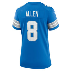 Kyle Allen Detroit Lions Women's Team Game Jersey - Blue | Nike on sale