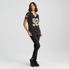 Davon Godchaux New Orleans Saints Women's Team Game Jersey - Black | Nike online