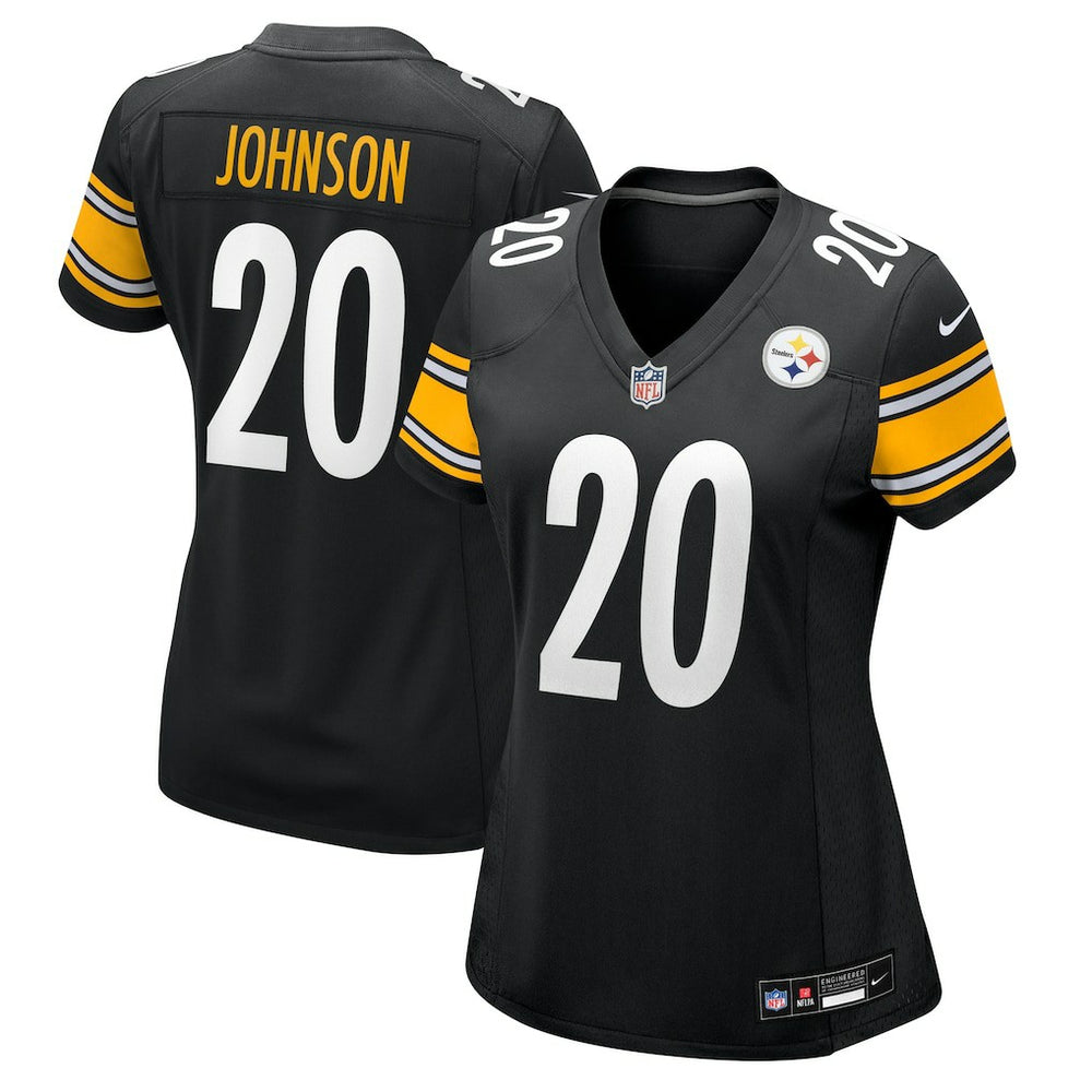 Kaleb Johnson Pittsburgh Steelers Women's Team Game Jersey - Black | Nike outlet
