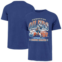 Connor McDavid Edmonton Oilers '47 Franklin Player Name & Number T-Shirt Royal