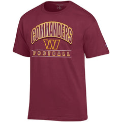 Washington Commanders Champion Football T-Shirt - Burgundy on sale