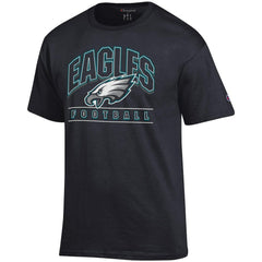 Philadelphia Eagles Champion Football T-Shirt - Black discount