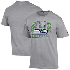 Seattle Seahawks Champion Football T-Shirt - Heather Gray for sale