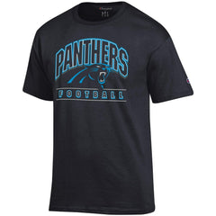 Carolina Panthers Champion Football T-Shirt - Black discount