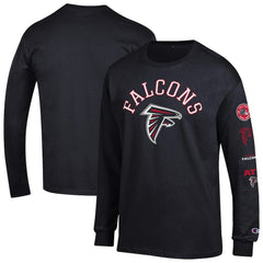 Atlanta Falcons Champion Seal Long Sleeve T-Shirt - Black for sale