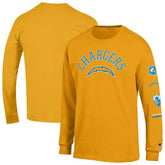 Los Angeles Chargers Champion Seal Long Sleeve T-Shirt - Gold outlet