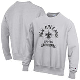 New Orleans Saints Champion Reverse Weave Fleece Pullover Sweatshirt - Heather Gray online