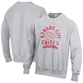 Kansas City Chiefs Champion Reverse Weave Fleece Pullover Sweatshirt - Heather Gray discount