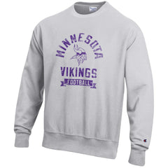 Minnesota Vikings Champion Reverse Weave Fleece Pullover Sweatshirt - Heather Gray sale