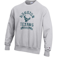 Houston Texans Champion Reverse Weave Fleece Pullover Sweatshirt - Heather Gray sale