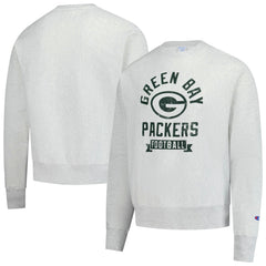 Green Bay Packers Champion Reverse Weave Fleece Pullover Sweatshirt - Heather Gray outlet