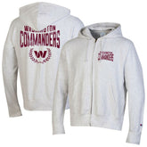 Washington Commanders Champion Reverse Weave Full-Zip Hoodie - Heather Gray for sale