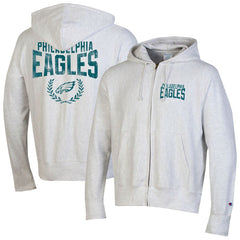 Philadelphia Eagles Champion Reverse Weave Full-Zip Hoodie - Heather Gray for sale