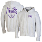 Minnesota Vikings Champion Reverse Weave Full-Zip Hoodie - Heather Gray cheap