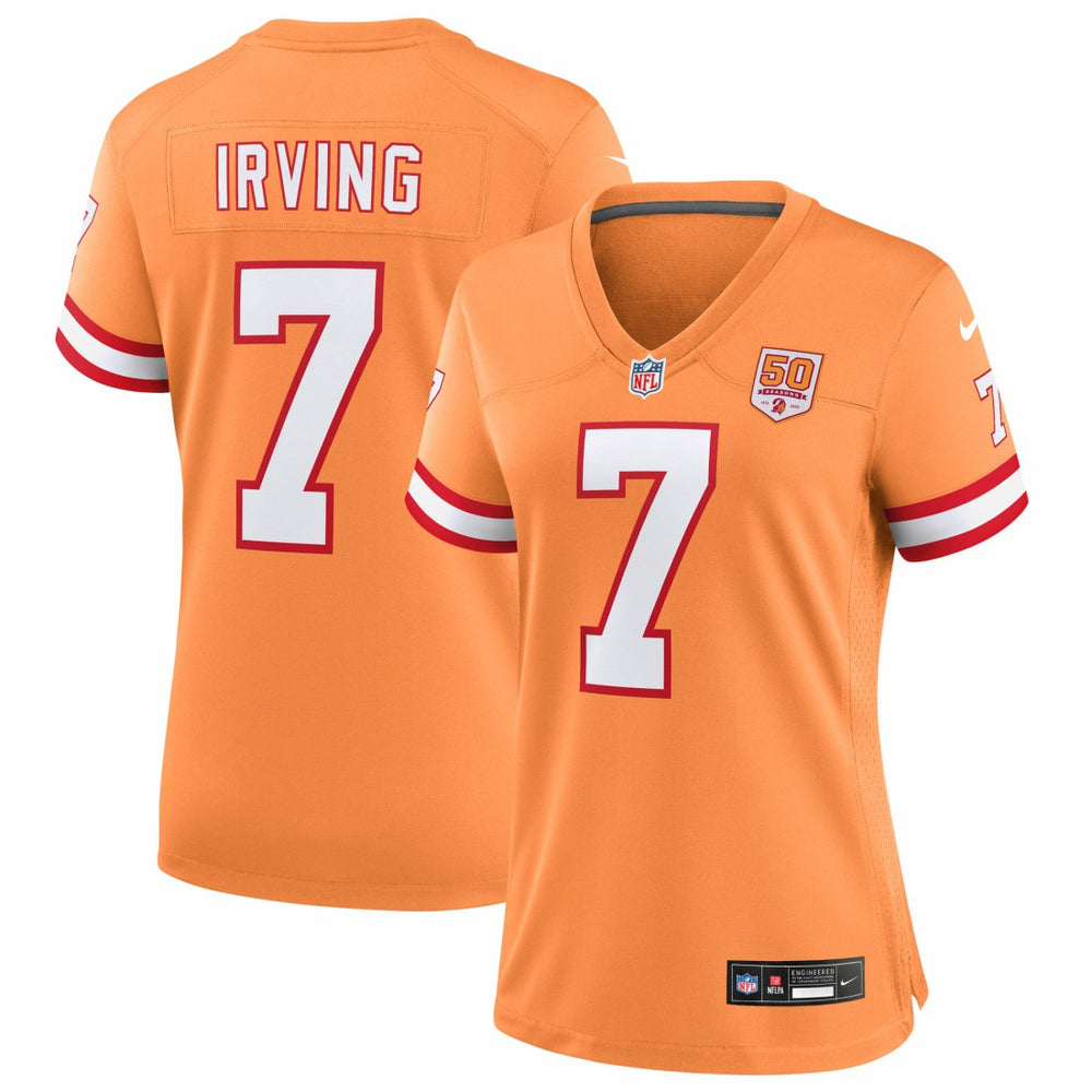 Bucky Irving Tampa Bay Buccaneers Women's 50th Season Game Jersey - Creamsicle | Nike online