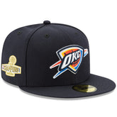 Oklahoma City Thunder 2025 NBA Finals Champions Side Patch 59FIFTY Fitted Hat - Navy | New Era sale