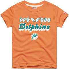 Miami Dolphins Homage Youth Love Sign x ASL 2.0 Tri-Blend T-Shirt - Orange outlet