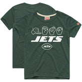 New York Jets Homage Youth Love Sign x ASL 2.0 Tri-Blend T-Shirt - Green sale
