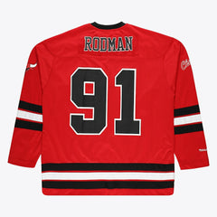 Dennis Rodman Chicago Bulls Big & Tall NBA Hockey Jersey - Red | Mitchell & Ness for sale