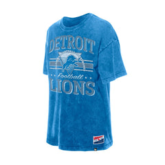 Detroit Lions New Era Women's Throwback Oversized T-Shirt - Blue outlet