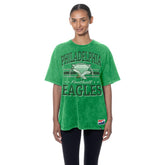 Philadelphia Eagles New Era Women's Throwback Oversized T-Shirt - Kelly Green outlet