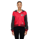 Kansas City Chiefs New Era Women's Throwback Full-Snap Hooded Jacket - Red for sale
