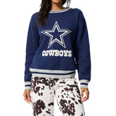 Dallas Cowboys Terez Unisex Logo Crew Neck Sweater - Navy sale