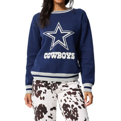 Dallas Cowboys Terez Unisex Logo Crew Neck Sweater - Navy sale