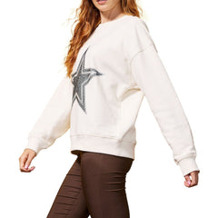 Dallas Cowboys Terez Women's Gems Fleece Crewneck Sweatshirt - White cheap