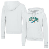 Miami Dolphins Champion Women's Powerblend Hoodie - White cheap
