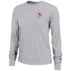 Kansas City Chiefs Champion Women's Core Long-Sleeve T-Shirt - Heather Gray on sale