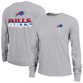 Buffalo Bills Champion Women's Core Long-Sleeve T-Shirt - Heather Gray for sale