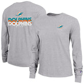Miami Dolphins Champion Women's Core Long-Sleeve T-Shirt - Heather Gray on sale