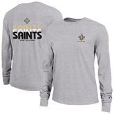 New Orleans Saints Champion Women's Core Long-Sleeve T-Shirt - Heather Gray on sale