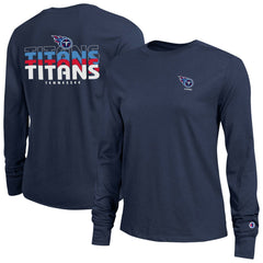 Tennessee Titans Champion Women's Core Long-Sleeve T-Shirt - Navy cheap