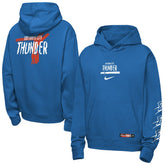Oklahoma City Thunder Youth Courtside Club Premiere Hoodie - Blue | Nike discount
