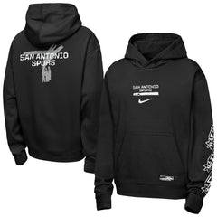 San Antonio Spurs Youth Courtside Club Premiere Hoodie - Black | Nike online