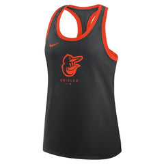 Baltimore Orioles Women's Tri-Blend Dri-FIT Racerback Tank Top - Black | Nike