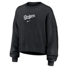 Los Angeles Dodgers Women's Oversized Primetime Sweatshirt - Black | Nike