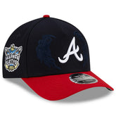 Atlanta Braves x Warren Lotas 9FORTY A-Frame M-Crown Adjustable Hat - Navy/Red | New Era
