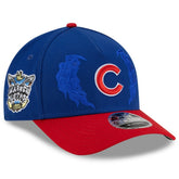 Chicago Cubs x Warren Lotas 9FORTY A-Frame M-Crown Adjustable Hat - Royal/Red | New Era