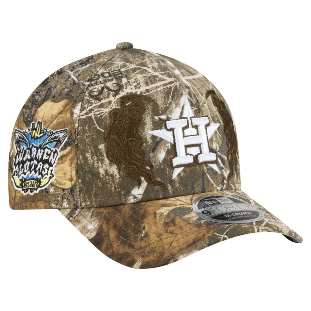 Houston Astros x Warren Lotas Realtree 9FORTY M-Crown A-Frame Adjustable Hat - Camo | New Era